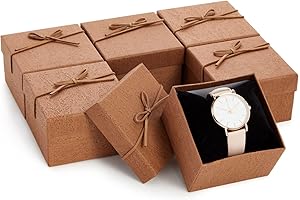 6-Pack Small Boxes with Velvet Pillows for Your Keepsakes (3.5 x 3.5 inches)