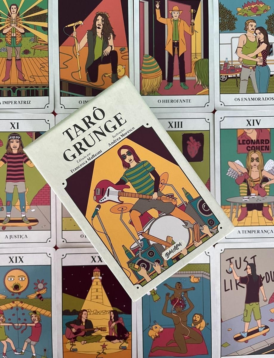 Tarô Grunge: Box com deck de 78 cartas e livro explicativo