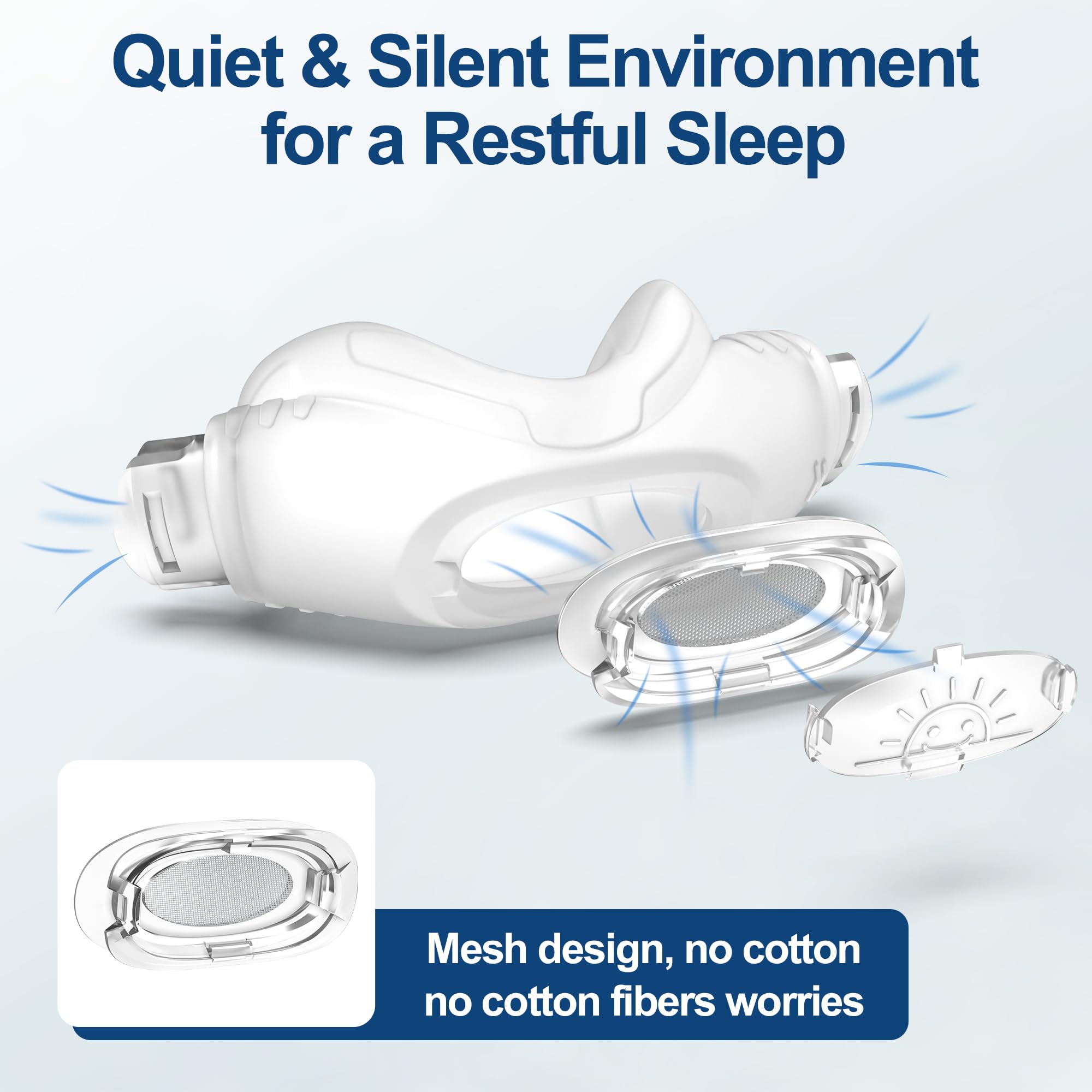 2 Paquets de Coussin de Remplacement pour Airfit N30i(M), Accessoires CPAP de Haute Qualité de BlessEase