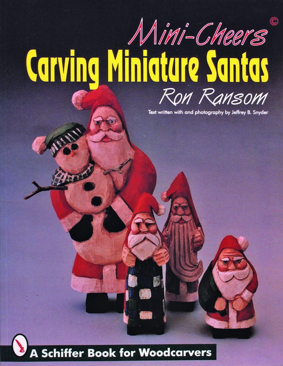 Miniature Santas Carving : Livre de sculpture bois et patrons de Noël