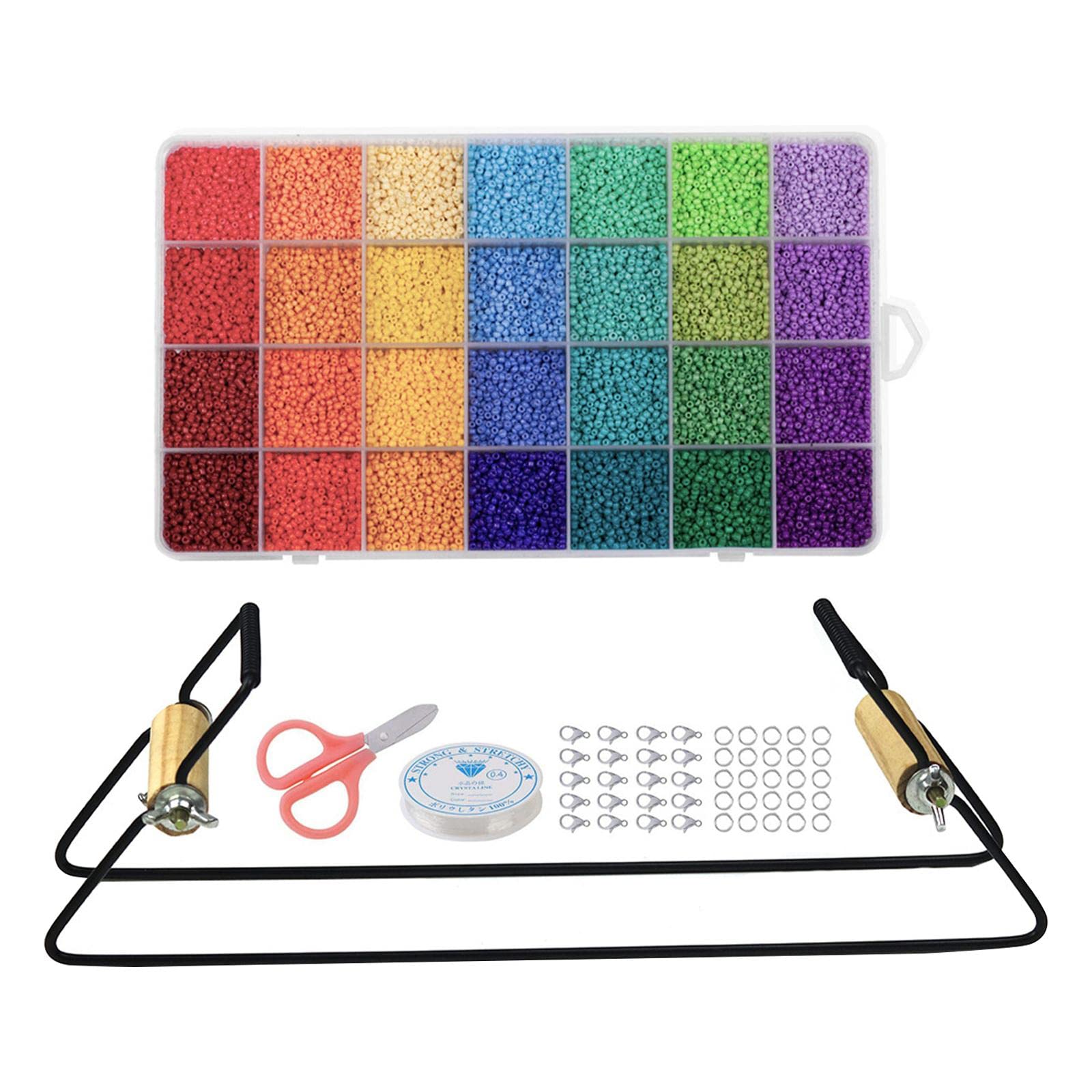 Kit di perline per braccialetti fai da te, 28 colori