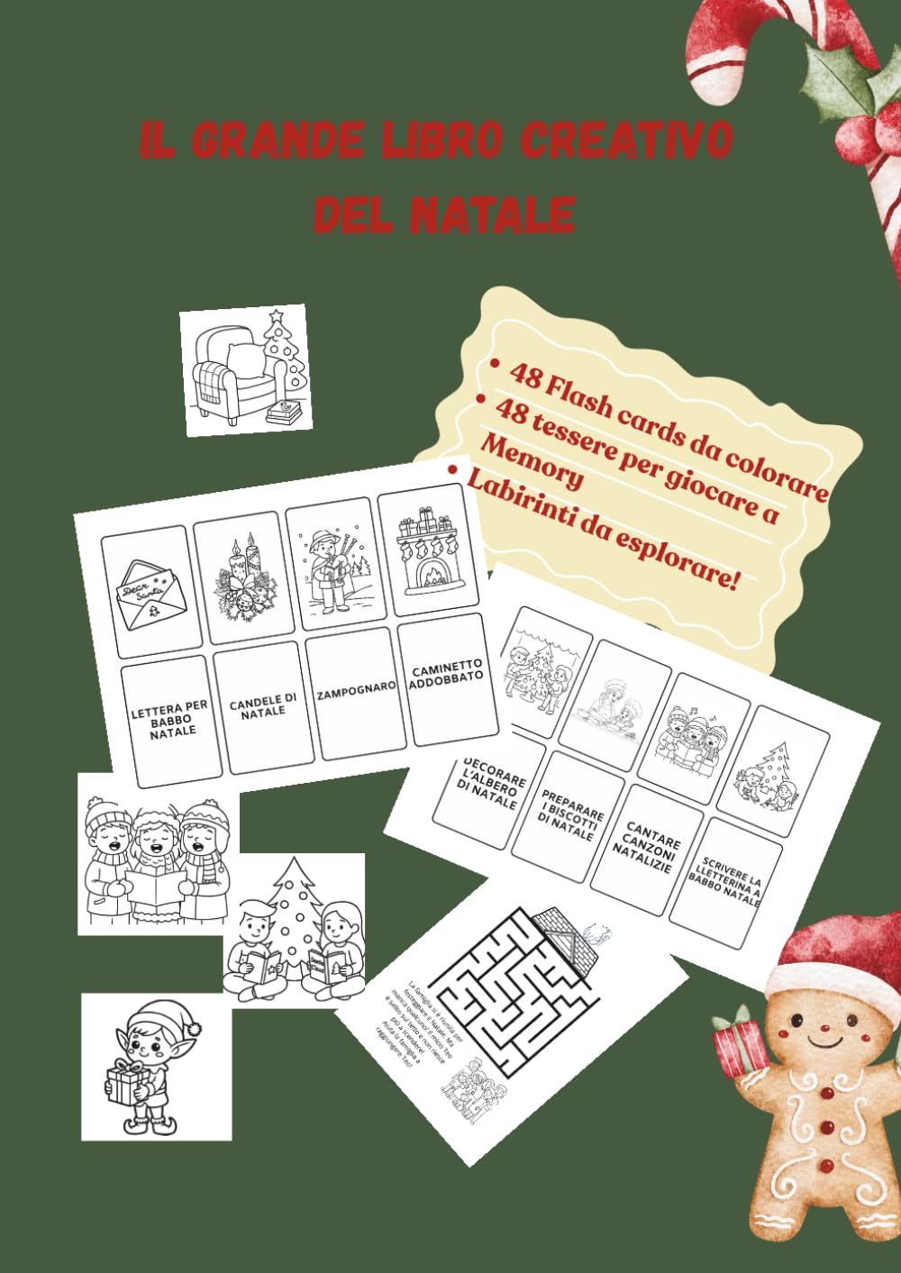 IL GRANDE LIBRO CREATIVO DEL NATALE (Libri per giocare ed imparare creando)