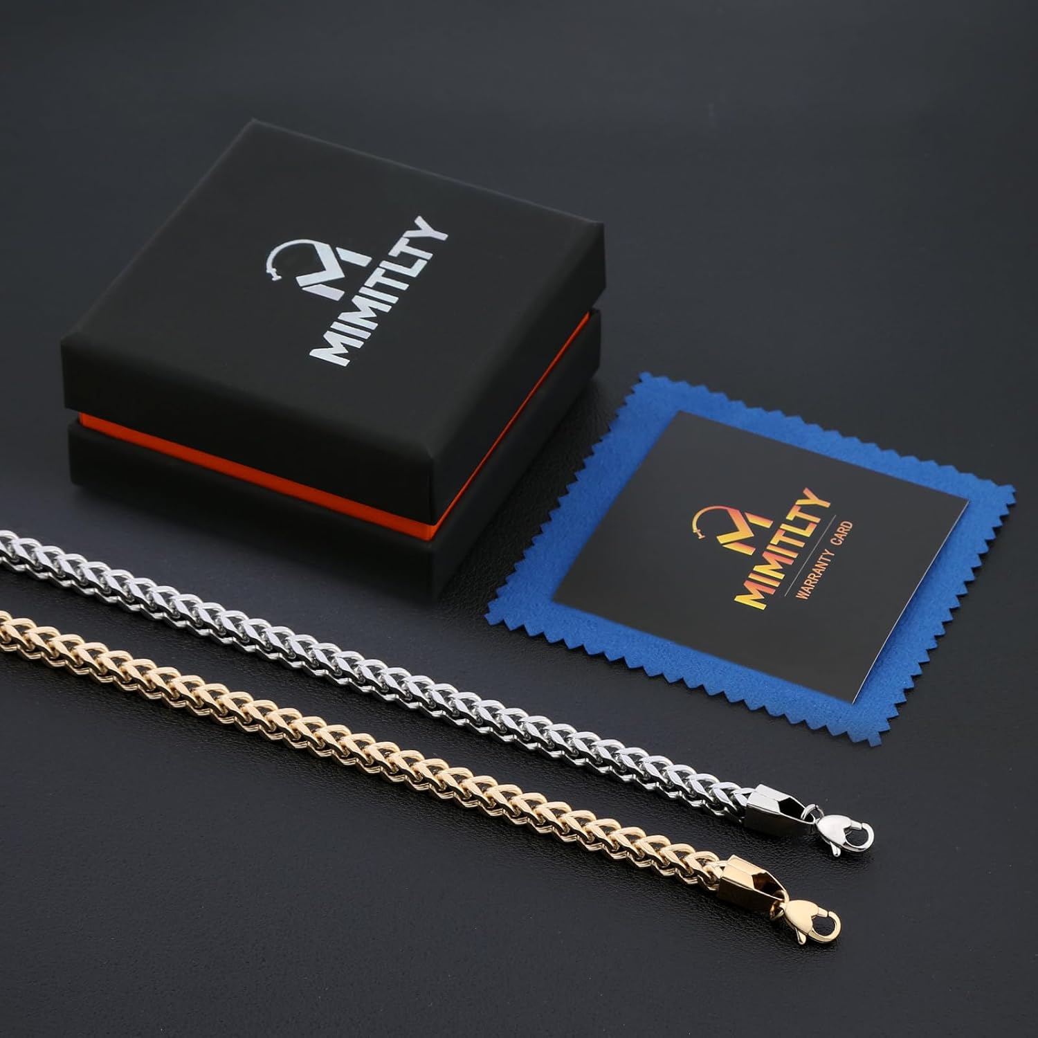 Stainless Steel 14K Gold/Silver Box Chain for Men,3/4/5MM Necklace Chain for Men Women,Birthday Jewelry Gift with Box - Image 6