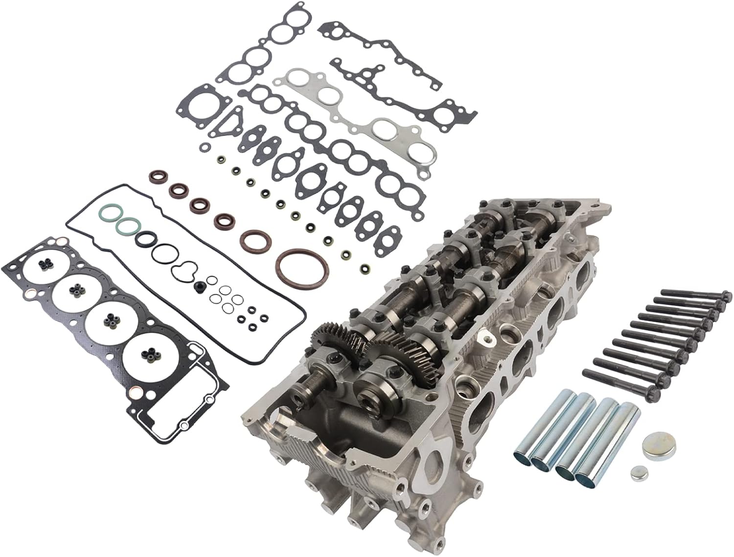 New Cylinder Head & Gasket Bolts Set Replacement for 2001-2004 Toyota Tacoma 2.4L 2.7L 2RZFE 3RZFE L4 DOHC 4 Ports 11101-79266 11101-79276 Flynsu