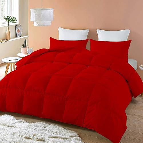 Ashta Bedding Juego de edredón de fácil cuidado, ropa de cama de relleno de microfibra, edredón de aire acondicionado de 400 GSM, 1 edredón y 2 disponible en Yaxa Colombia