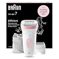 Braun Silk-épil 7 Depilatore Donna, Epilatore Elettrico Donna Con Testina Ampia Per