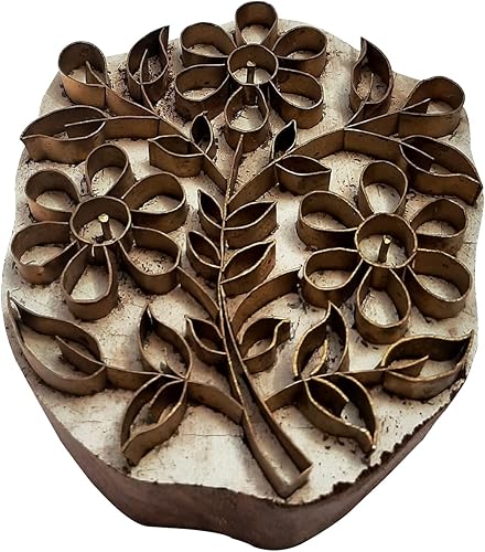 Royal Kraft Sellos de madera de latón para impresión en bloques en arcilla, cerámica, tela BHGtag001