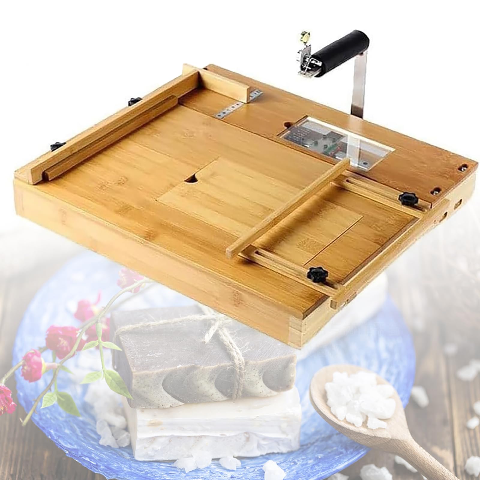 Ce Coupe-Savon à Fil métallique, Machine à Couper Le Savon et Les Bougies, Outil pour la Fabrication de Savon Maison, Coupe-Savon à rangées pour Le Savon, Le Fromage, Le Beurre et Les gâteau