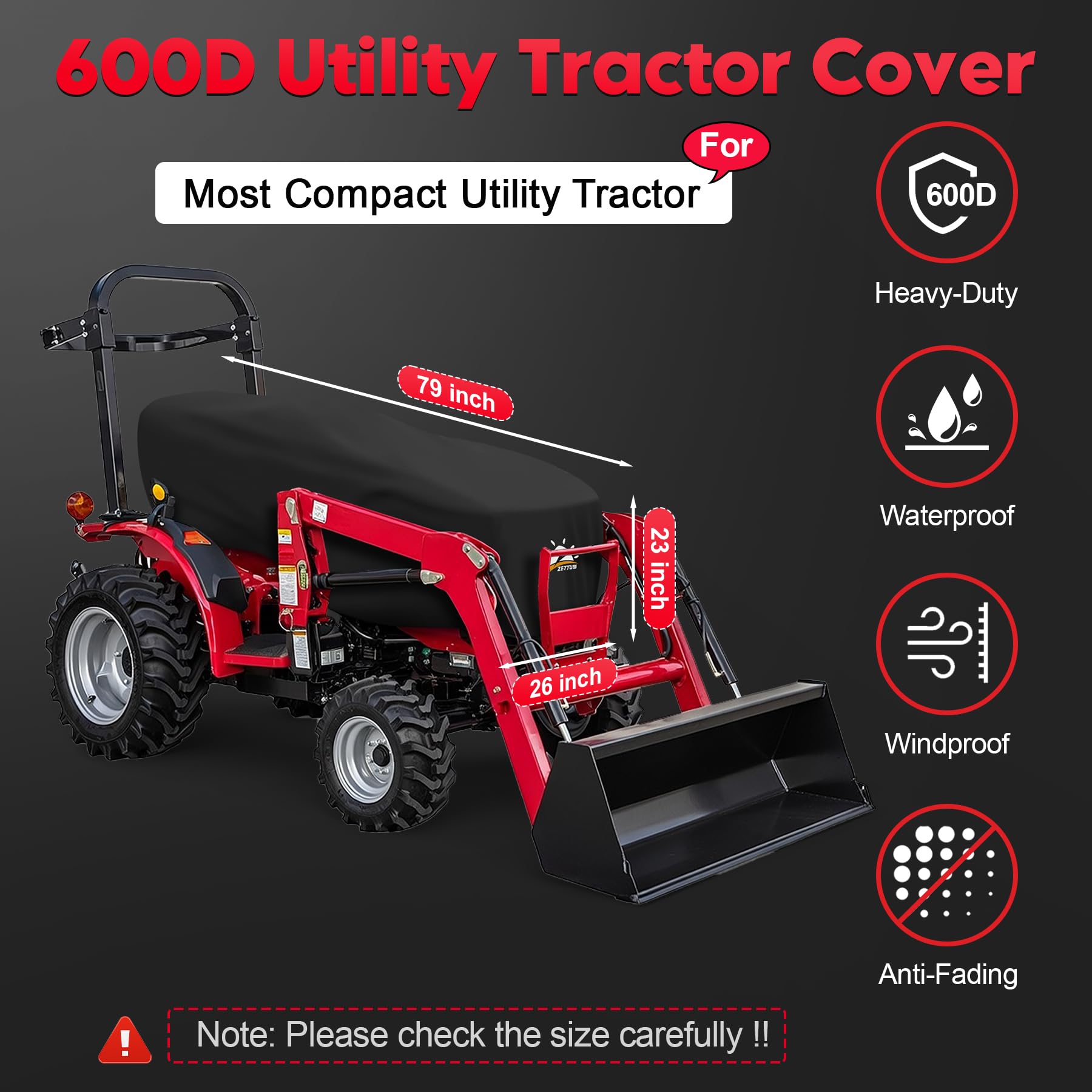 Tractor Seat Cover - Waterproof Protection -2 Tractor Seat Cover - Waterproof Protection -2