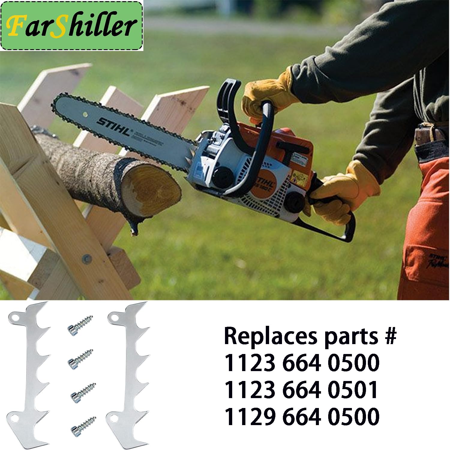 Amazon.com: 1129 664 0500 Metal Bumper Spike Felling Dog & Screw