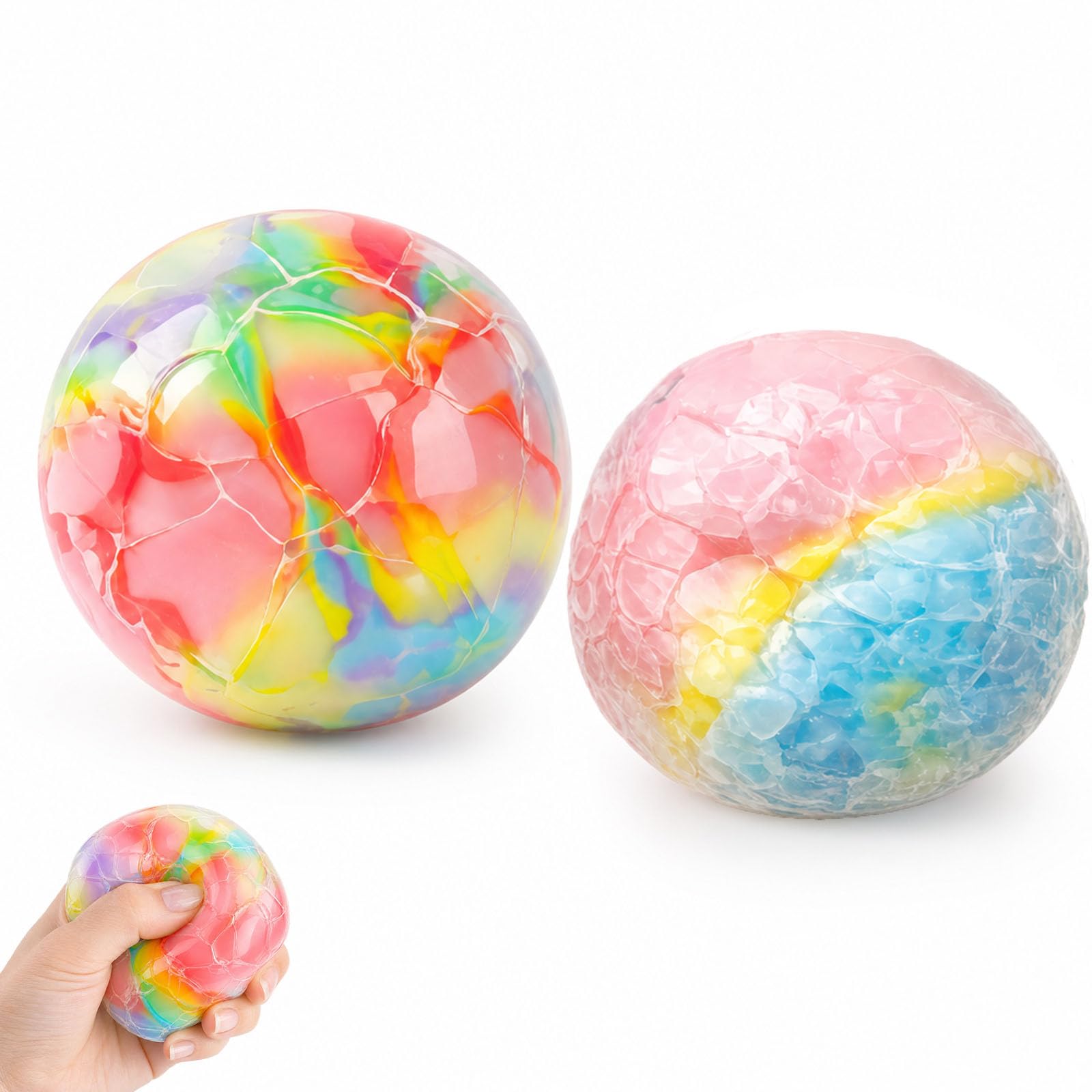 GETFACAI 2 PCS Wax Cracking Squishy, Desk Tool for Office Workers and Adults, Item with Wax Squishy Texture, Wax Cracking Squishy Desk Accessories, Easy to Clean and Maintain