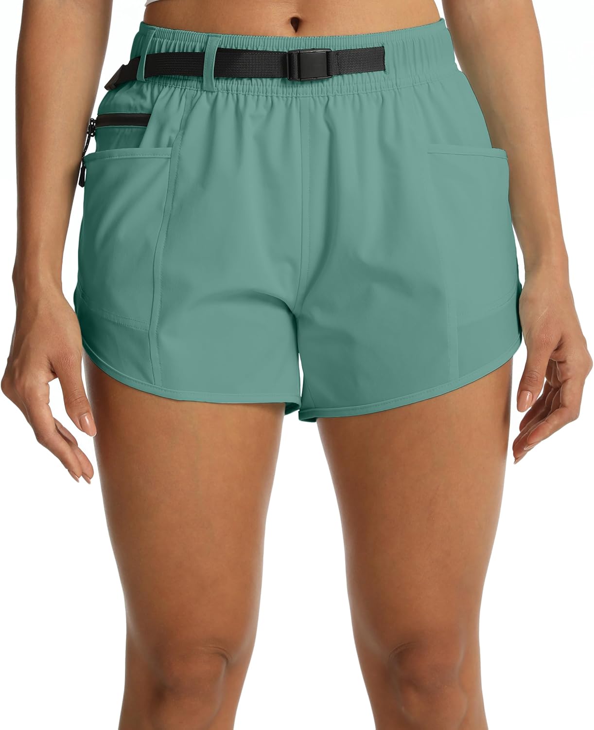 Women’s Hiking Shorts with Pockets Lightweight Stretch Workout Shorts for Outdoor Travel Camping
