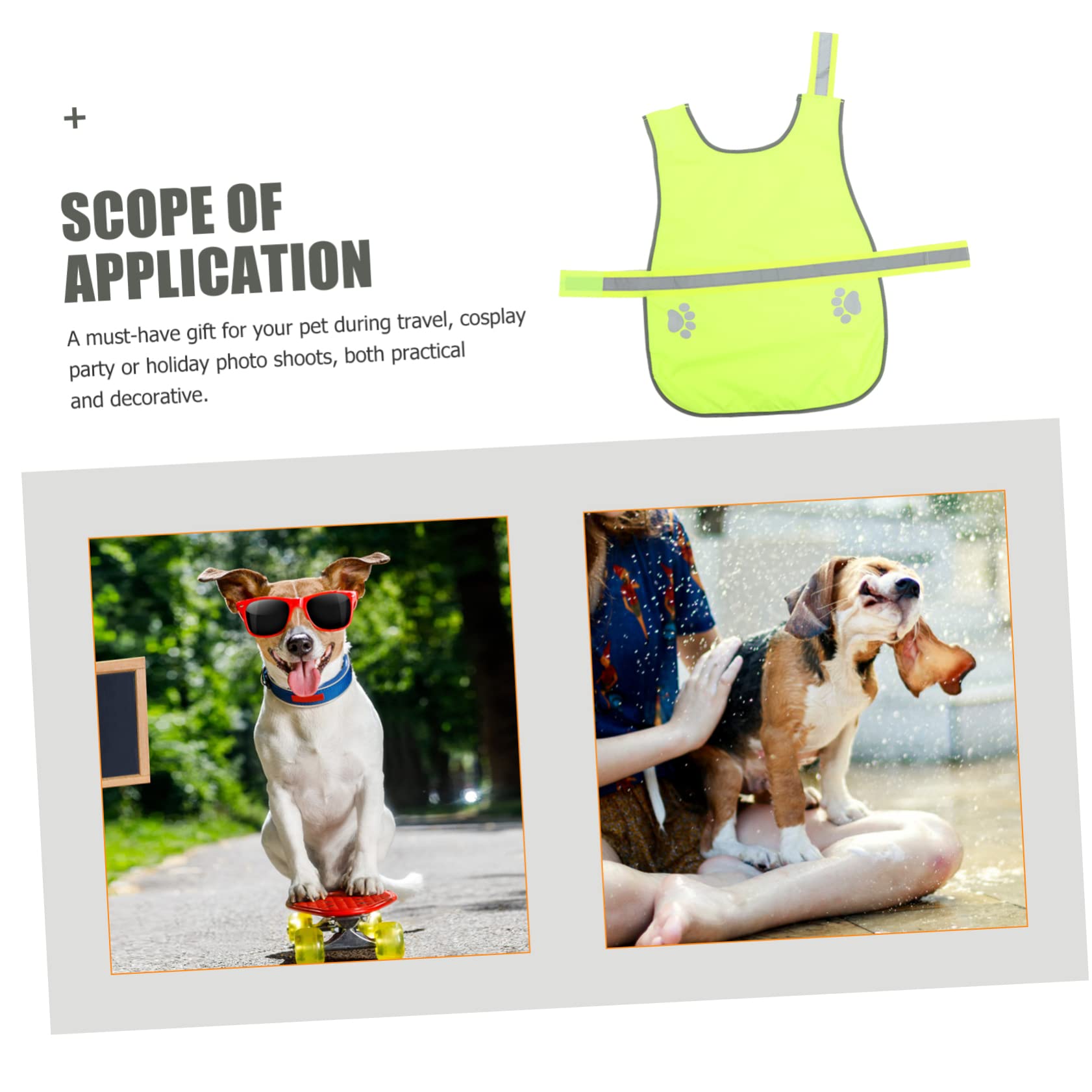 Housoutil 4 Stücke Hund Weste Reflektierende Weste Für Hunde Haustier Bekleidung Atmungsaktive Mesh Oxford Stoff Verstellbaren Trägern Modische
