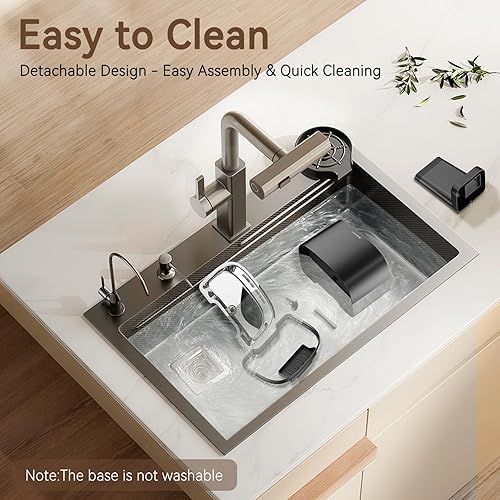 Miniatura 6 de Fuente de agua para gatos, fuente para gatos con control de aplicación, fuentes de agua sin bombeo de 122 oz3.6 L para gatos de interior con bandeja