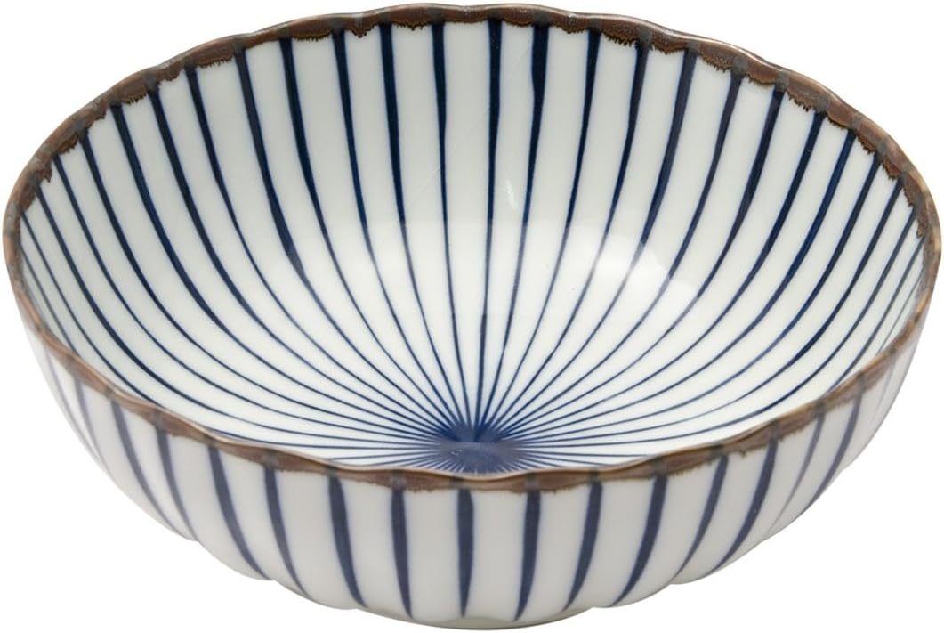Tokusa Blue Lines Bowl 7.25"diam (One Pack)