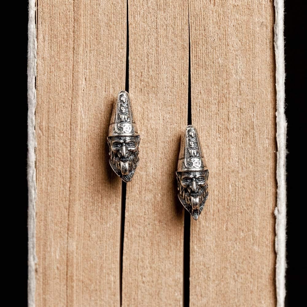 S925 sterling silver Chinese ghost earrings anti allergy New creative ear stud fashion design earrings jewelry for men and women punk style