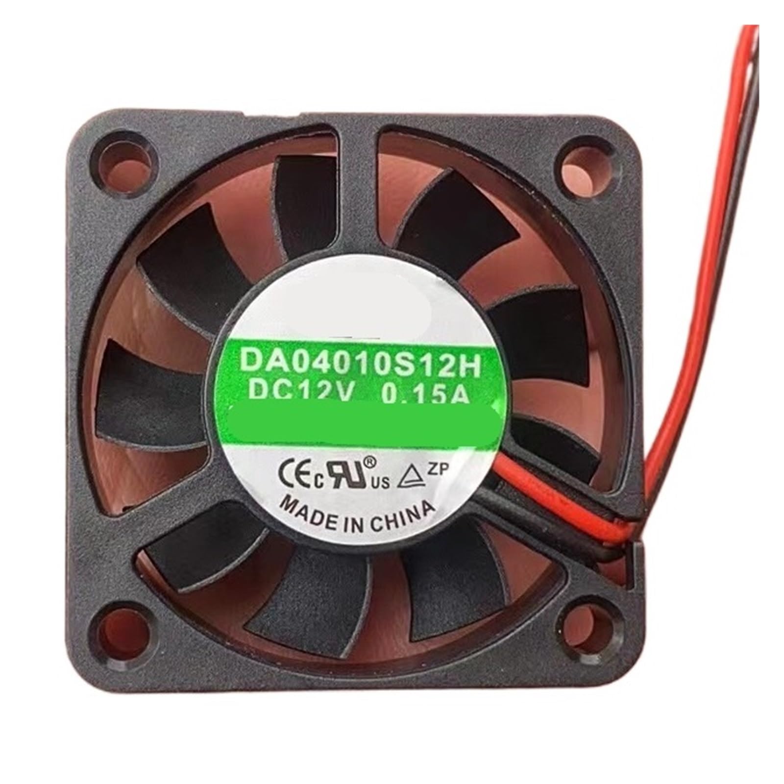 DA04010S12H ventilador de refrigeración 12V 0.15A con diseño compacto 40x40x10mm