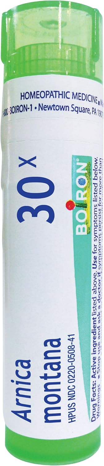 Boiron Arnica Montana 30X for Muscle Pain, Stiffness, Swelling from Injuries & Bruises - 80 Pellets