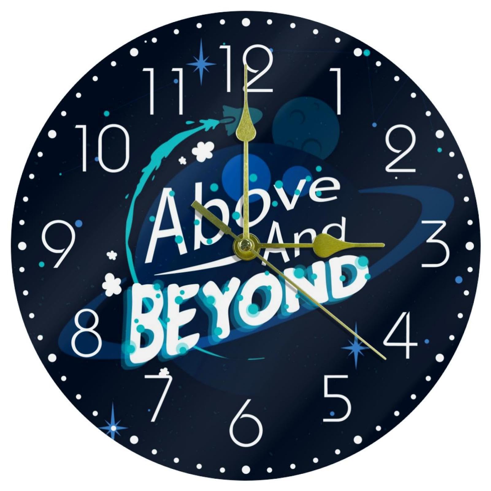 Horloge murale galaxie en acrylique moderne au design artistique et épuré
