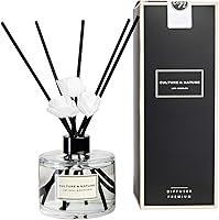 Vista 35 de CULTURE & NATURE - Set de difusor de varillas de 6.7 onzas líquidas (200ml) - Difusor con varillas perfumado a vainilla - Fragancia para el hogar
