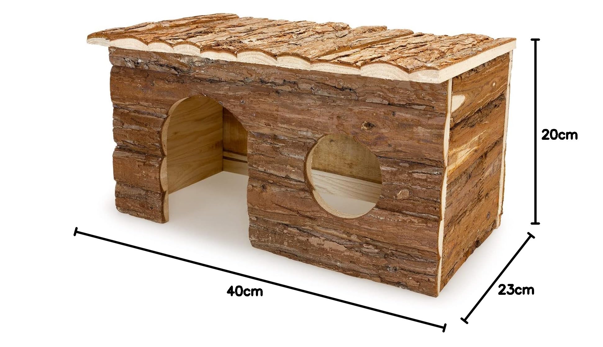 Arquivet - Casa roditori grande 40 x 23 x 20 cm