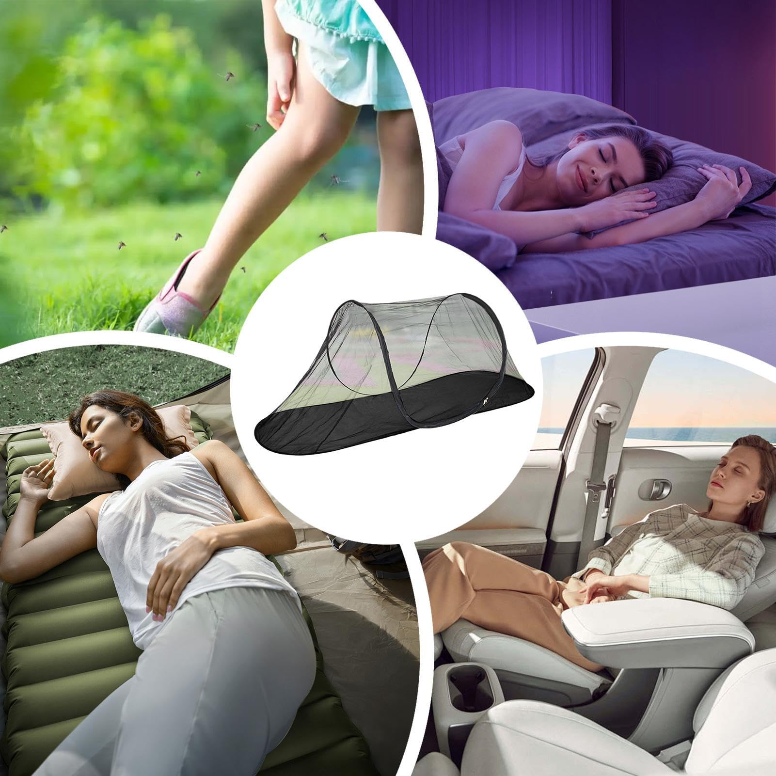 Zanzariera Per Campeggio Copertura Portatile in Rete Impermeabile