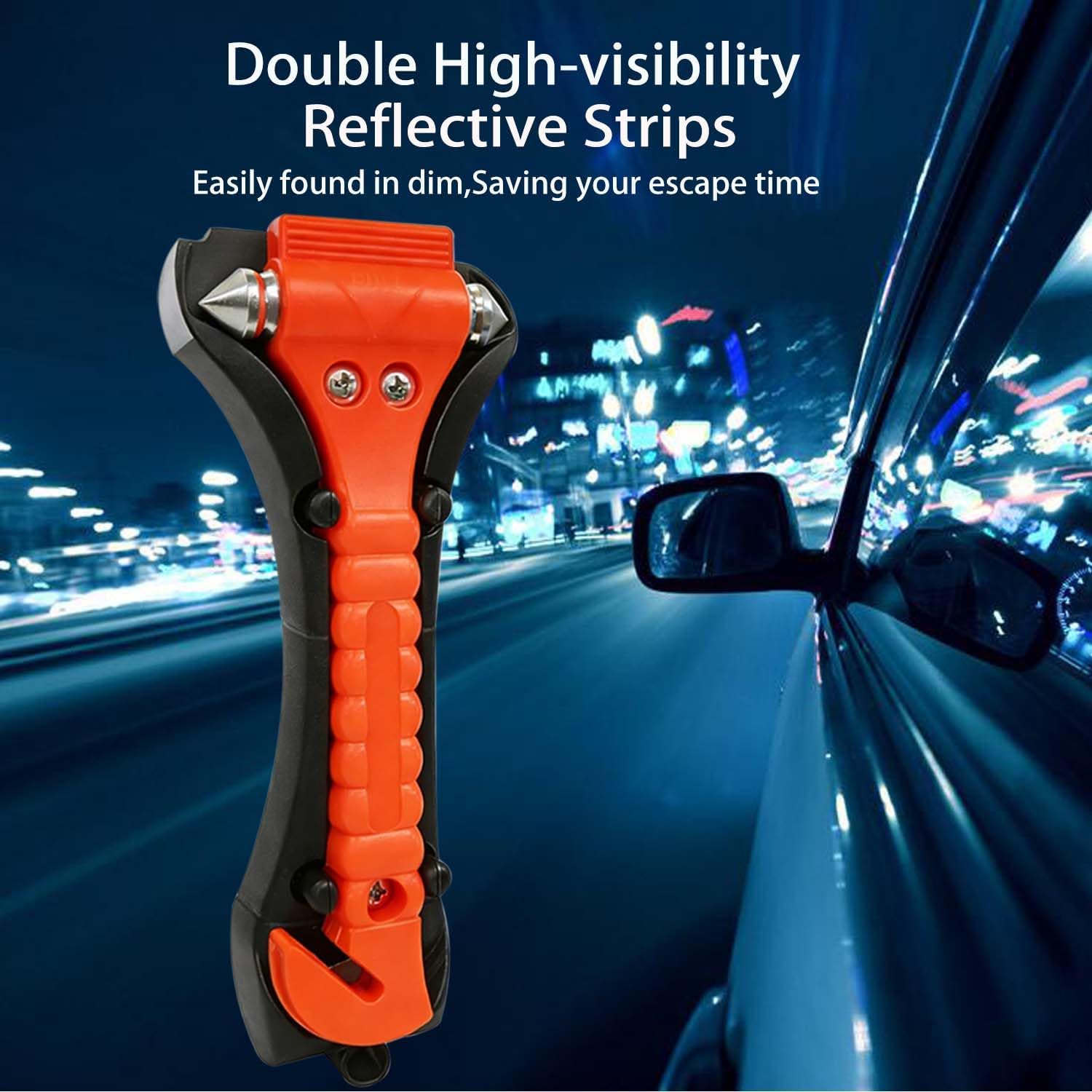 Car Safety Hammer, 50 Pack Auto Emergency Escape Tool Car Window Glass Breaker and Seat Belt Cutter for Family Rescue, Life Saving Survival Kit