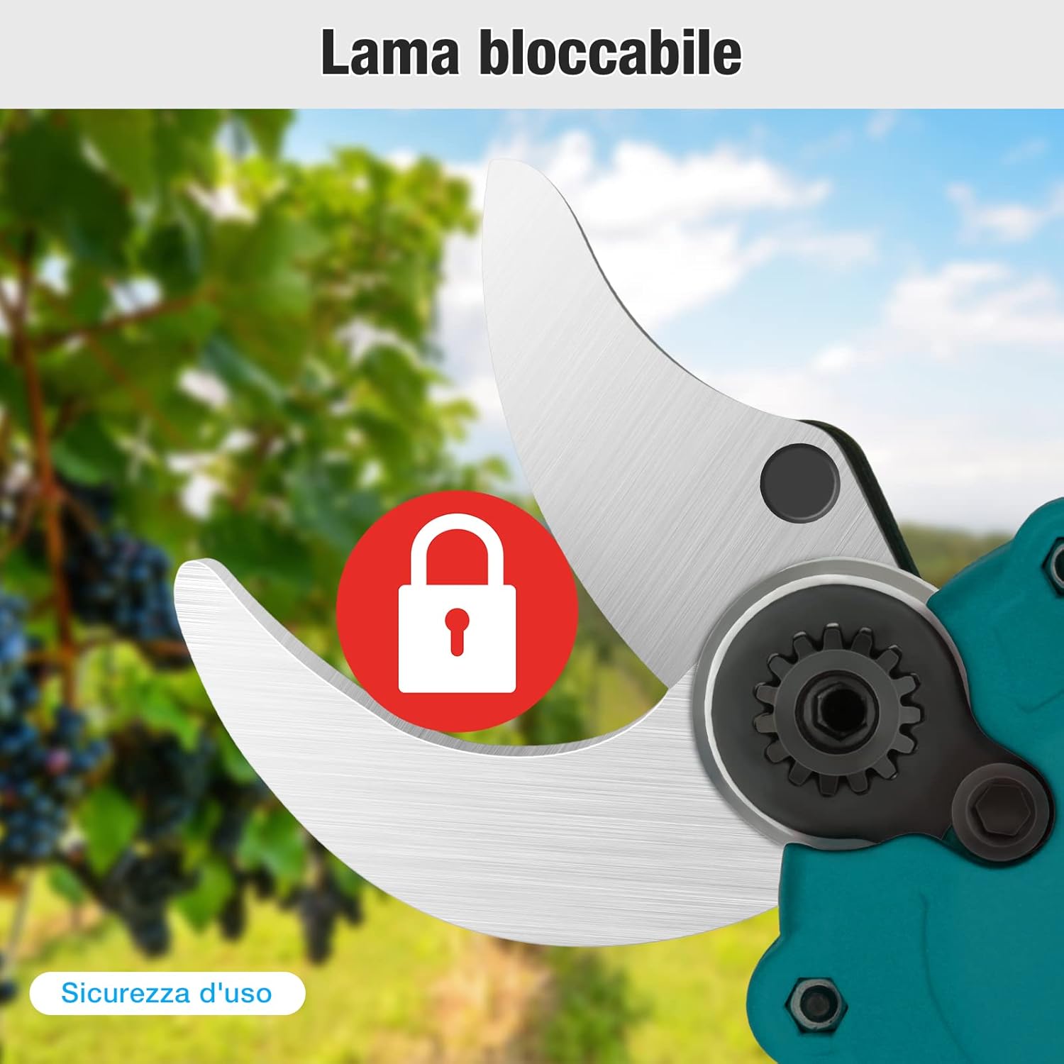 Image showing the blade locking mechanism for safety