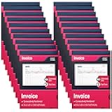 XKDOUS 20 Pack Invoice Book, 2-Part Carbonless, 5-9/16