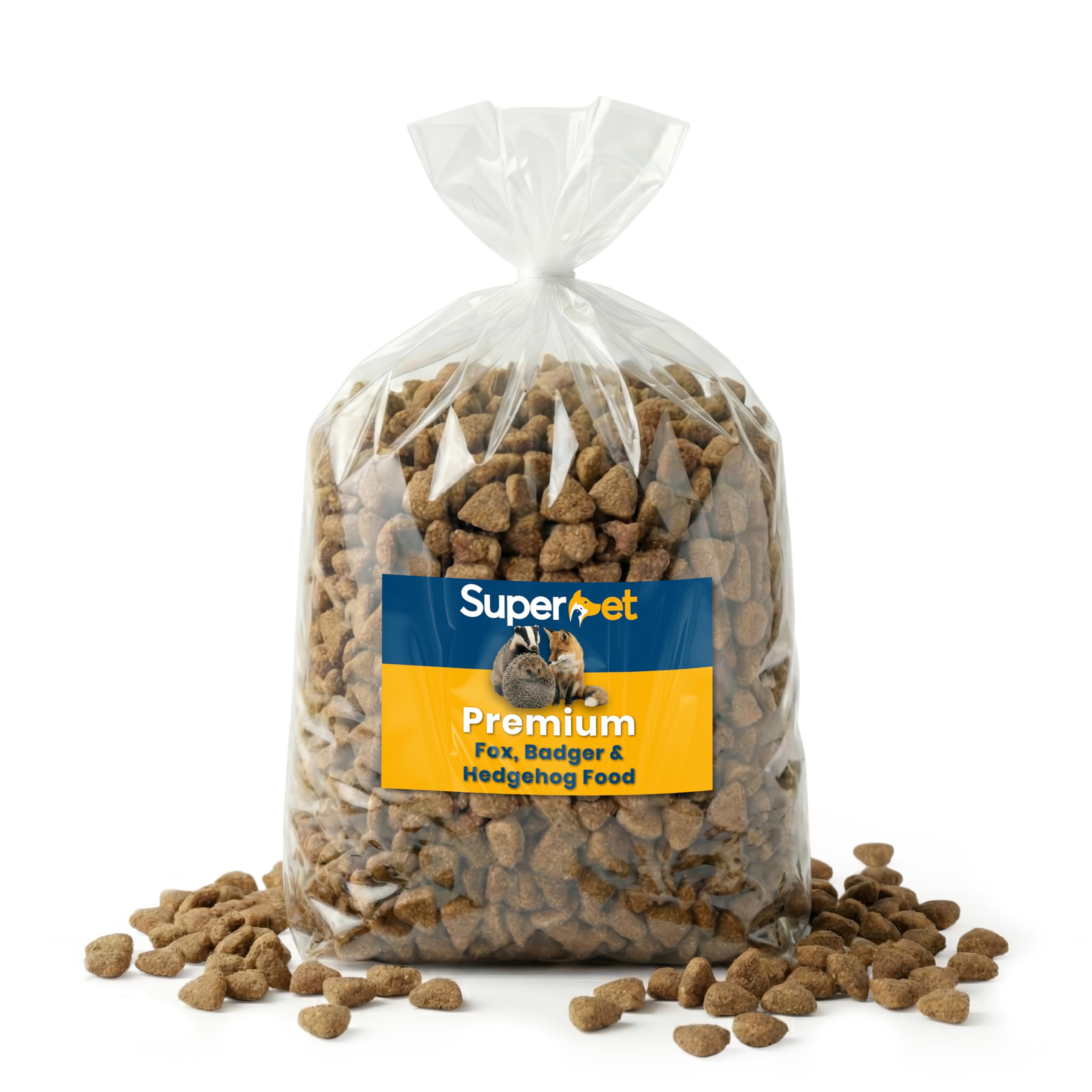 Superpet Premium Fox, Badger & Hedgehog Food, Natural Wildlife Feed for Squirrels, Guinea Pigs, Rabbit Food, Hamster Food, High Protein Complete Nutrition for Garden Animals (7.5kg)