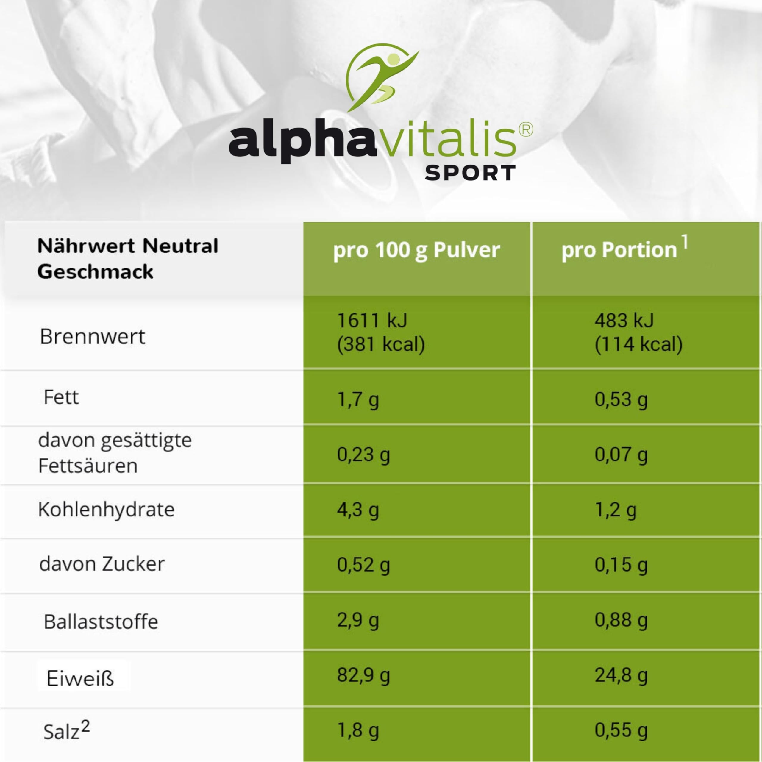 PROTEINPULVER VEGAN Neutral ohne Süßungsmittel- 6K Mehrkomponentenprotein 1 Kg pflanzlicher Eiweiß Shake zuckerfrei fettfrei laktosefrei - ideal zum Kochen & Backen - Eiweißpulver vegan ohne Süßstoff