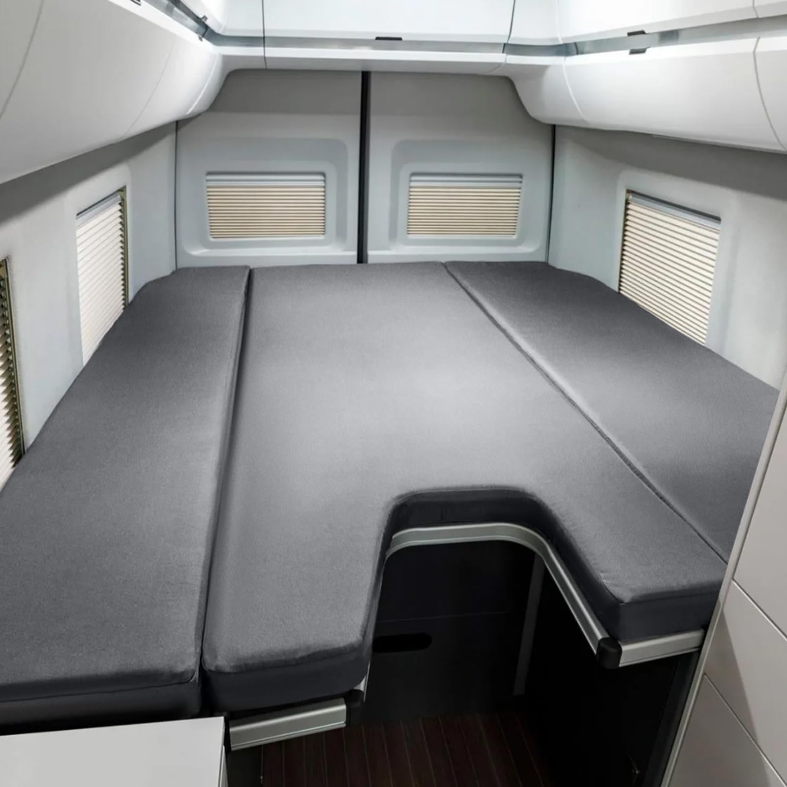 Sábana Bajera Repuesto para VW Grand California 680 3 Piezas, Lujo Sábana Ajustable para Autocaravana Cama Trasera, Loft Techo Emergente Accesorios para Autocaravana