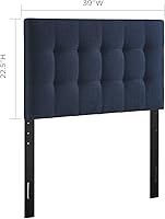 Vista 48 de Modway Lily Queen cabecero de cama de lino