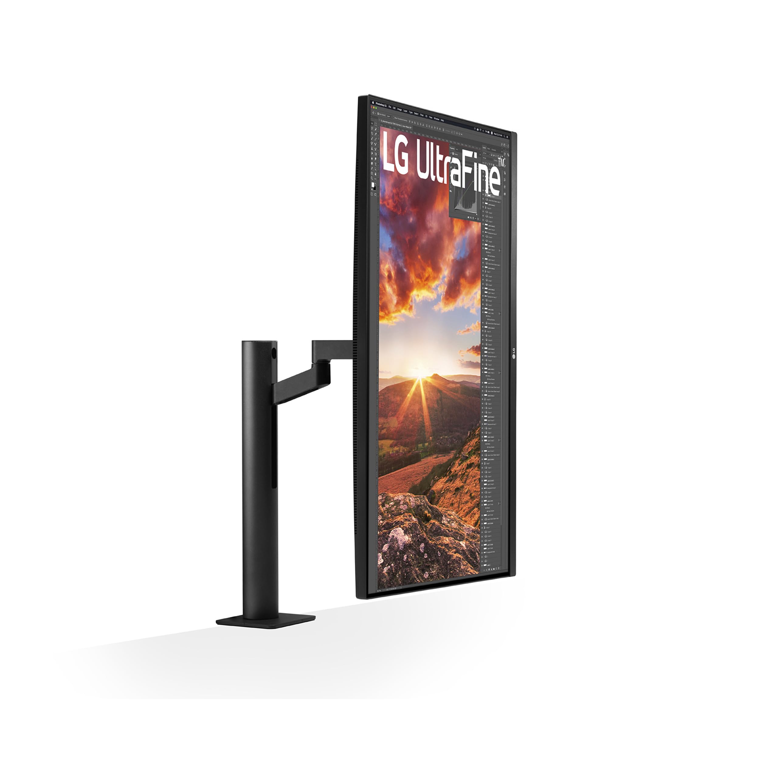 LG Ultrafine Ergo 32UN880K-B.AEU (32 Zoll) 4K UHD IPS Monitor, HDR10, USB-C (60W), Ergonomischer Standfuß, Schwarz