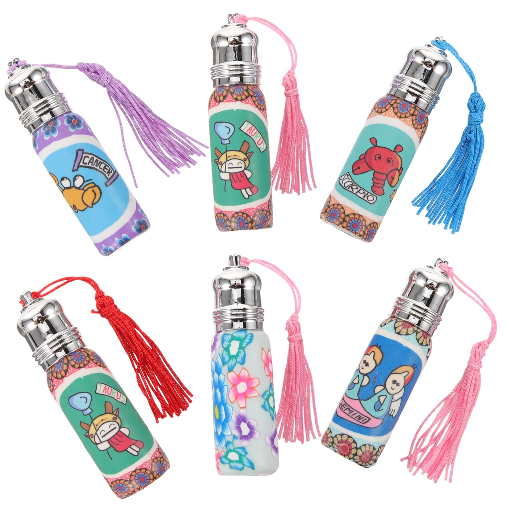 FOMIYES 5 Sätze Kleine Parfümflaschen Glasrollerflaschen Nachfüllbar Und Tragbar Reisebehälter Für Parfüm Und Ätherische Öle Aus Sicherem Robustem Material 6 Stück * 5