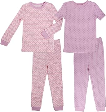 Asher and Olivia Pajamas Girls Toddler Pjs Set Pants Sleeper for Kids Sleepwear...
