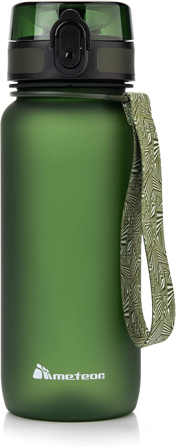 meteor Water bottle 650 ml, Secure flip lid with lock for daily hydration