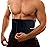 TESETON Sweat Band Waist Trainer for Mens Women, Waist Sweat belt for Men Women, Workout Waist Trimmer, Weast Belt for Sport Girdle, Sauna Belt for Abdominal Belly Fitness 01 Black L