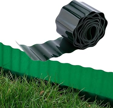 Landscape Edging,Plastic Lawn Edging,Corrugated Garden Edging, Garden Edging Border for Lawn DIY for Vegetable Flower Beds 6inchx30ft