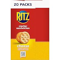 Vista 35 de RITZ Galletas tipo sándwich de queso, 20 paquetes de bocadillos (6 galletas por paquete)