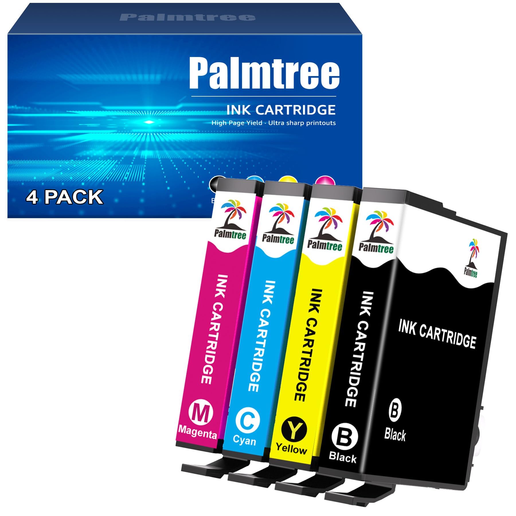Palmtree 604 cartucce XL compatibili per epson 604 cartucce per stampante epson xp 3200 epson xp 4200 xp 2205 per epson XP-3205 XP-2200 XP-4205 Workforce WF-2930DWF WF-2935DWF WF-2950DWF