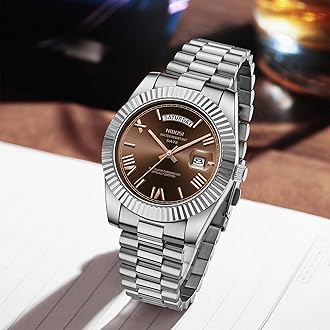 NIBOSI Men Watches Analog Quartz Stainless Steel Rose Gold Silver Watches for Men Waterproof Business Classic Desiger Wrist Watch with Day Date