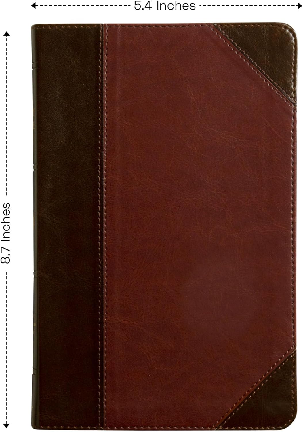 Personalized ESV Thinline Bible Medium Print Faux Leather Bible Portfolio Style | Full Custom Cover with Child of God Design and Name or Date | Gift for Christian & Religious Celebrations | Brown