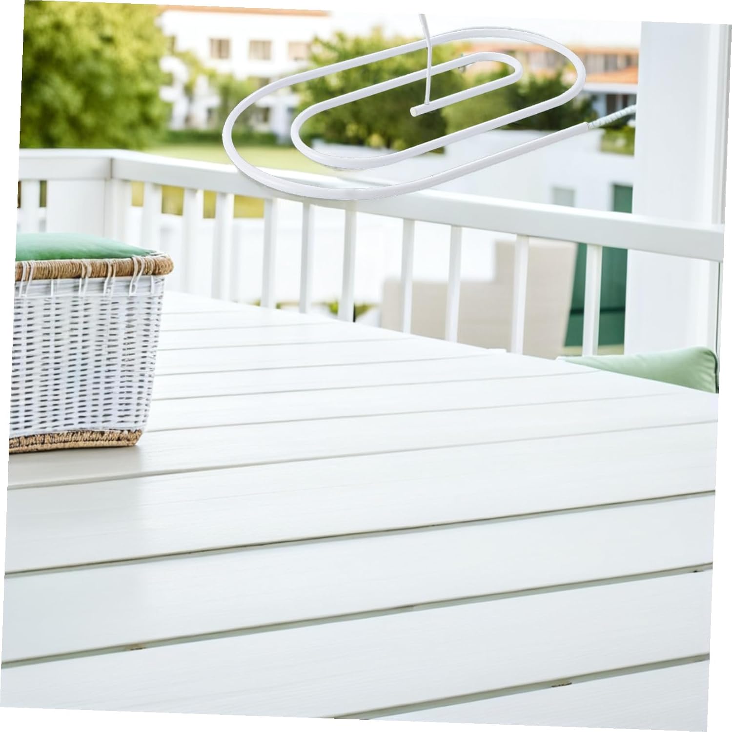 Spiral Clothes Drying Rack Heavy Duty Reinforced White Iron Quilt Blanket Hanger Space-Saving Laundry Rack for Home Balcony Bed Sheets and Towels