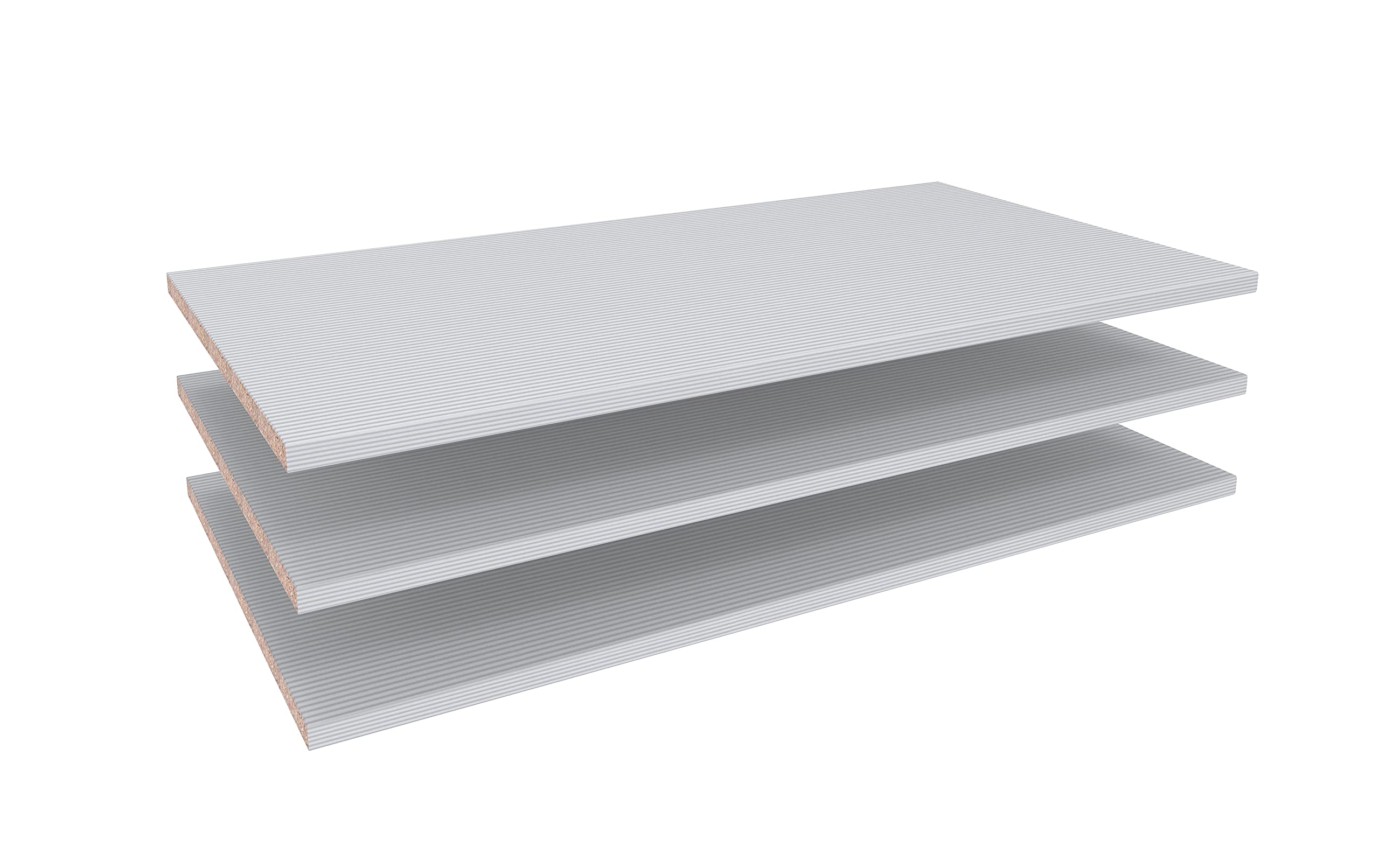 Wiemann Loft 3 Einlegeböden Streifendekor silber-grau BHT 96,4 cm x 2,2 cm x 51,5 cm