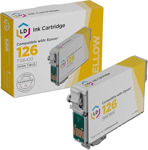 Cartucho de tinta remanufacturado LD para Epson 126 T126420 High Yield (amarillo)
