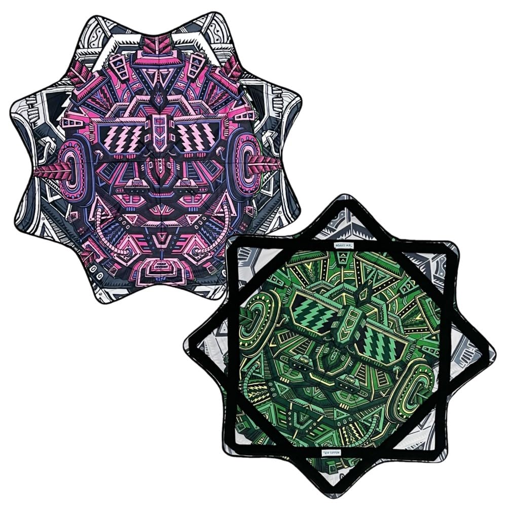 Mougee - Air Flow Star Artist Series - A Lighter Version of The Mougee Classic - Fun & Challenging Flow Toy (Nugatron - Two Sided - Chris Dyer Collection)