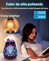 Vista 2 de Bombillas calentadoras de cera de 25 W, bombillas para calentador aromático de tamaño completo, 6 paquetes de bombillas E12 tipo G, regulables