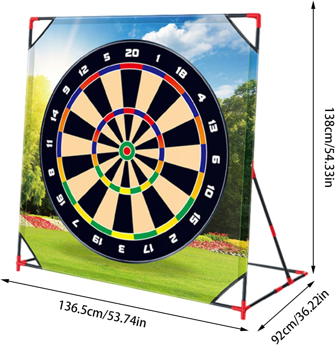 Genérico Backyard Golf Game - Portable Golf Game for Chipping Practice with Weather-Resistant Outdoor Mat | Flannel and Abs Clubs with Balls, Scoreboard, Storage Bag, Backyard Fun