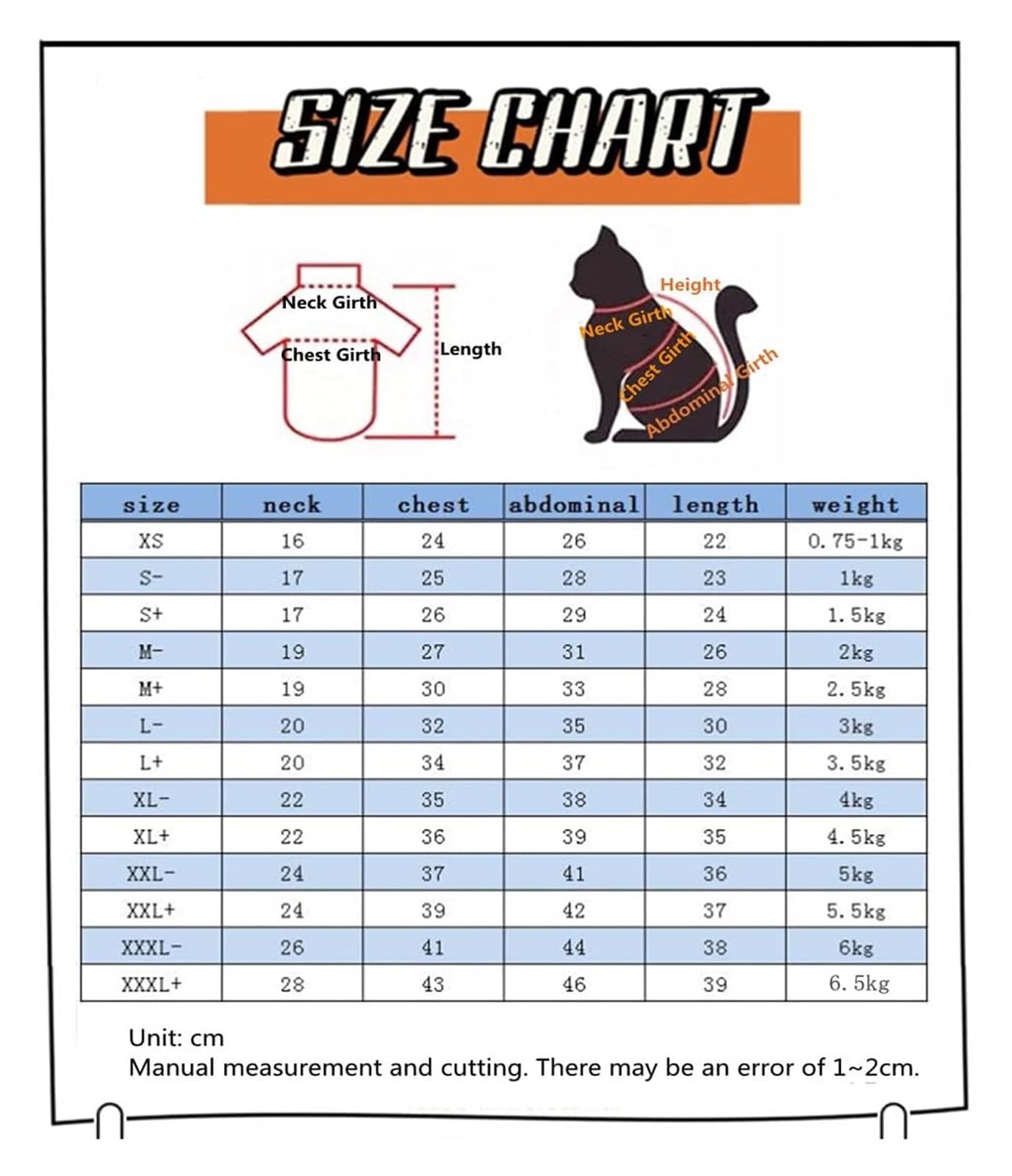 Odzież dla kotów, Ubranka dla kotów, bawełniane ubranka, pasiaste, bezrękawniki | XXL+